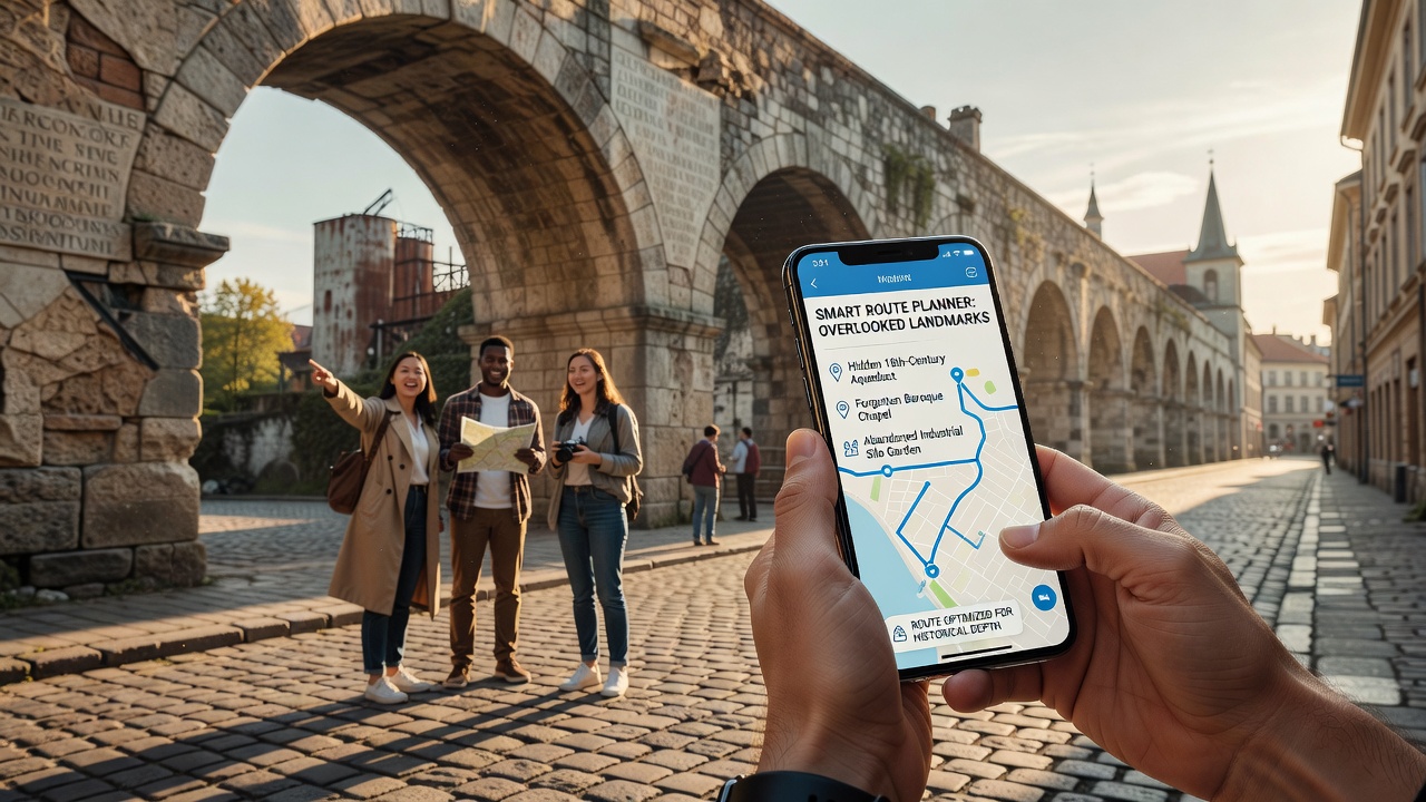 Discovering Overlooked Historical Landmarks via Smart Route Planning Applications