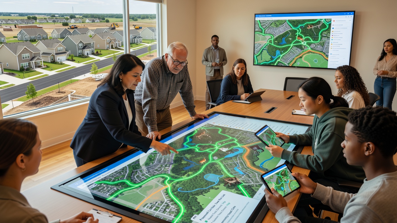 Leveraging Interactive Mapping for Community-Led Wildlife Corridor Planning in Expanding Suburbs